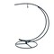 Double Curve Crescent Black Metal Ornament Display Stand 9.25 Inches